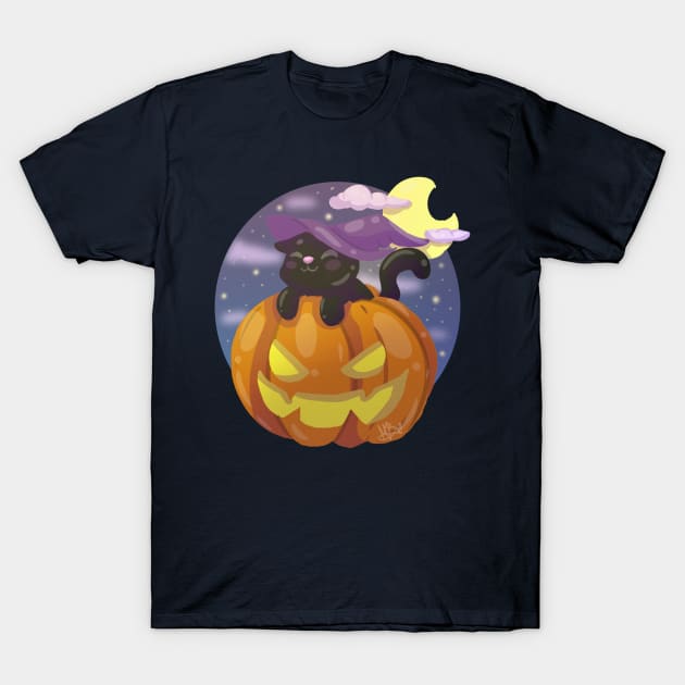 Witchy Cat T-Shirt by Its_MynnuB